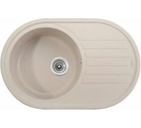Кухонная мойка KAISER 780x500x220 Sand Beige овальная KGM-7750-SB