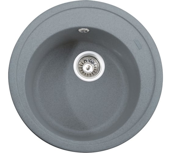 Кухонная мойка KAISER Ф490 Grey круглая KGM-490-G