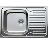 Кухонная мойка KAISER врезная 780x500, 0.8 мм хром/левая KSS-7850L