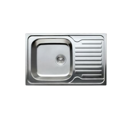 Кухонная мойка KAISER врезная 780x500, 0.8 мм хром/левая KSS-7850L