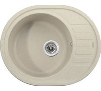 Кухонная мойка KAISER 620x500x220 Sand Beige овальная KGMO-6250-SB