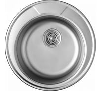 Кухонная мойка KAISER врезная 510x180, 0.8 мм круглая хром KSS-510