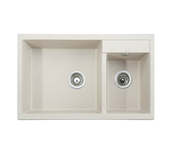 Кухонная мойка KAISER двойная 800x500x190 Sand KG2M-8050-S