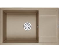 Оборачиваемая кухонная кварцевая мойка GRANULA 780х500 мм, песок GR-7805