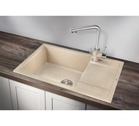 Оборачиваемая кухонная кварцевая мойка GRANULA 780х500 мм, классик GR-7805