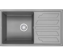 Мойка кухонная из кварца GRANULA GR- 8601, АЛЮМИНИУМ