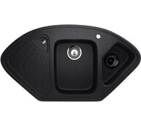 Кухонная мойка ULGRAN U-501 цвет: черный U-501-308