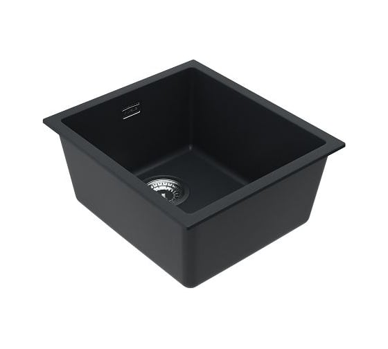 Мойка ALVEUS GRANITAL OMNI 20 DEEP BLACK-G90 450x450x198 с сифоном 1150049