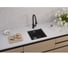 Мойка ALVEUS GRANITAL OMNI 20 DEEP BLACK-G90 450x450x198 с сифоном 1150049 3