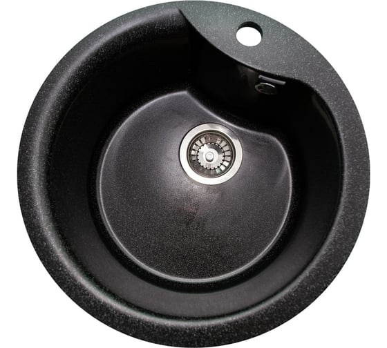 Кухонная мойка GranAlliance GA-12 черный GA-12-308 1