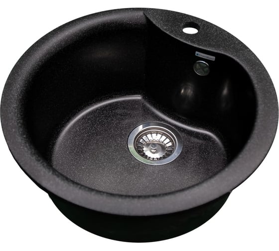Кухонная мойка GranAlliance GA-12 черный GA-12-308