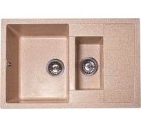 Кухонная мойка GranAlliance GA-51 песочный GA-51-302