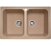 Кухонная мойка GranAlliance GA-53 песочный GA-53-302