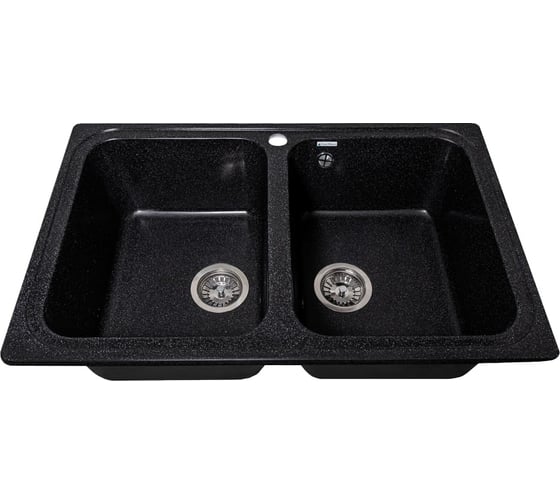 Кухонная мойка GranAlliance GA-53 черный GA-53-308