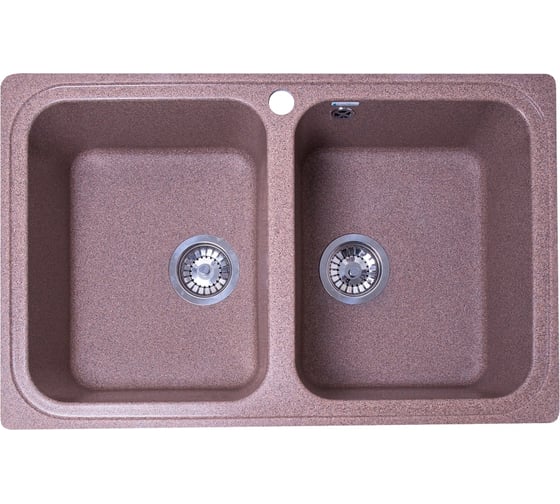 Кухонная мойка GranAlliance GA-53 терракот GA-53-307 1