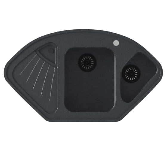 Кухонная мойка GranAlliance GA-61 черный GA-61-308 1