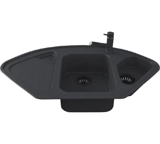 Кухонная мойка GranAlliance GA-61 черный GA-61-308