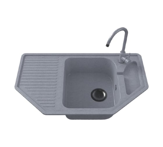 Кухонная мойка GranAlliance GA-62 темно-серый GA-62-309