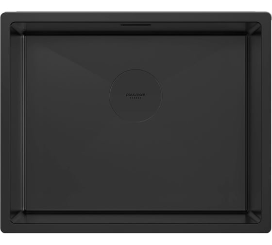 Мойка Paulmark NEXT 54 UNI, матовый черный, 540x440мм, 1.2 мм, нержавеющая сталь PM215444-MBN 1