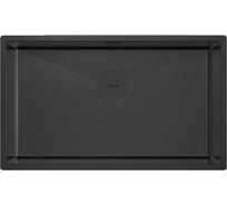 Мойка Paulmark NEXT 74 UNI, матовый черный, 740x440мм, 1.2 мм, нержавеющая сталь PM217444-MBN