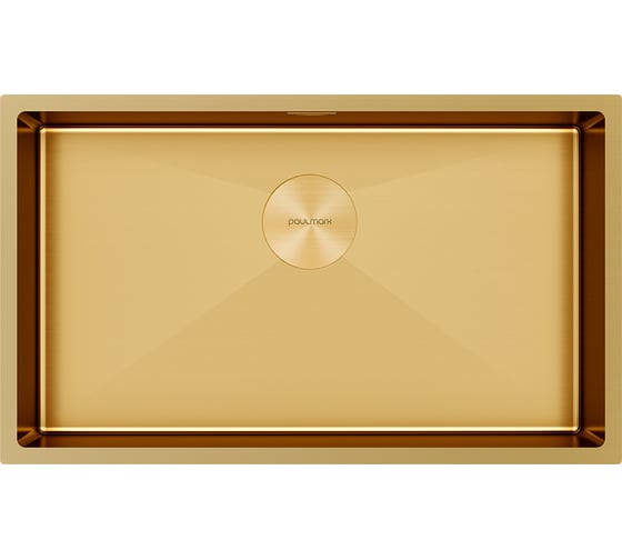 Мойка Paulmark NEXT 74 UNI, светлое золото, 740x440мм, 1.2 мм, нержавеющая сталь PM217444-LG 1