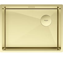 Мойка Paulmark NEXT-SKEW 58 UNI, светлое золото, 580x440мм, 1.2 мм, нержавеющая сталь PM885844-LG