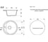 Кухонная мойка GranAlliance GA-13 цвет: черный GA-13-308 3