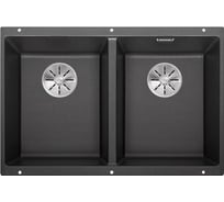 Мойка Blanco SUBLINE 350 350 U SILGRANIT антрацит, с отводной арматурой InFino