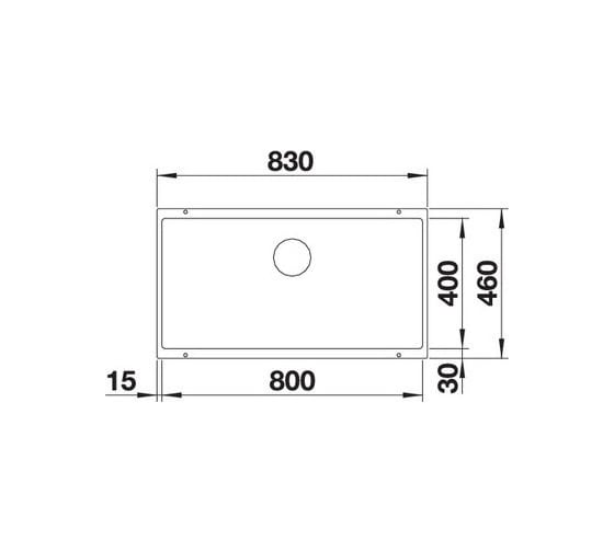 Мойка Blanco SUBLINE 800 U SILGRANIT PuraDur белый, с отводной арматурой 523145