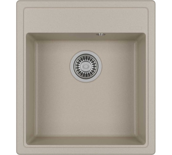 IMPERIAL - 46 см Мойка кухонная Misty IMPERIAL - 46 см, кварц.композит., прямоугольная (блок 45), бежевый IMP-46х51-02