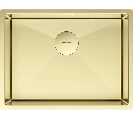 Мойка Paulmark NEXT 58 UNI, светлое золото, 580x440мм, 1.2 мм, нержавеющая сталь PM215844-LG
