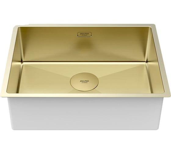 Мойка Paulmark NEXT 58 UNI, светлое золото, 580x440мм, 1.2 мм, нержавеющая сталь PM215844-LG