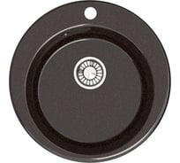 Кухонная мойка GLANZ глянцевая цвет: чёрный JL-030-32