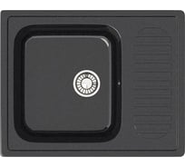 Кухонная мойка GLANZ глянцевая цвет: чёрный JL-015-32