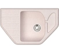 Кухонная мойка GLANZ глянцевая цвет: бежевый JL-022-33