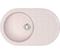 Кухонная мойка GLANZ глянцевая цвет: бежевый JL-011-33