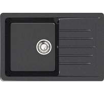 Кухонная мойка GLANZ глянцевая цвет: чёрный JL-016-32
