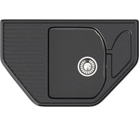 Кухонная мойка GLANZ глянцевая цвет: чёрный JL-022-32