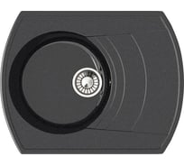 Кухонная мойка GLANZ глянцевая цвет: чёрный JL-025-32