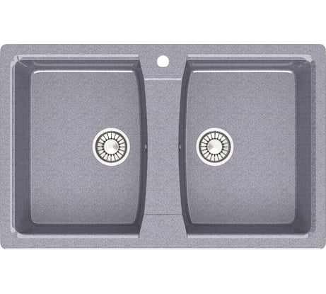 Кухонная мойка GLANZ глянцевая цвет: тёмно-серый JL-026-35