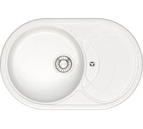 Кухонная мойка GLANZ глянцевая цвет: белый JL-033-31