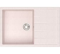 Кухонная мойка GLANZ глянцевая цвет: бежевый JL-161-33