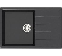Кухонная мойка GLANZ глянцевая цвет: чёрный JL-161-32