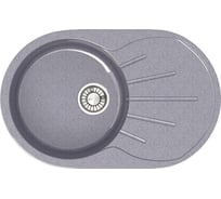 Кухонная мойка GLANZ глянцевая цвет: тёмно-серый JL-110-35