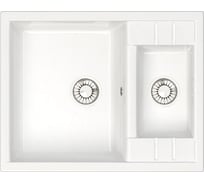 Кухонная мойка GLANZ глянцевая цвет: белый JL-190-31