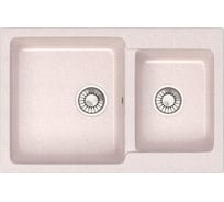 Кухонная мойка GLANZ глянцевая цвет: бежевый JL-191-33