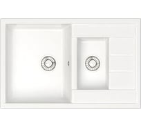 Кухонная мойка GLANZ глянцевая цвет: белый JL-210-31