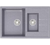 Кухонная мойка GLANZ глянцевая цвет: тёмно-серый JL-210-35