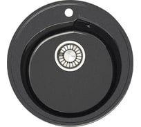 Кухонная мойка GLANZ глянцевая цвет: чёрный JL-004-32