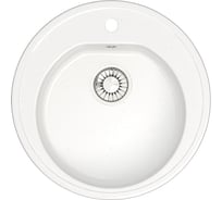 Кухонная мойка GLANZ глянцевая цвет: белый JL-003-31